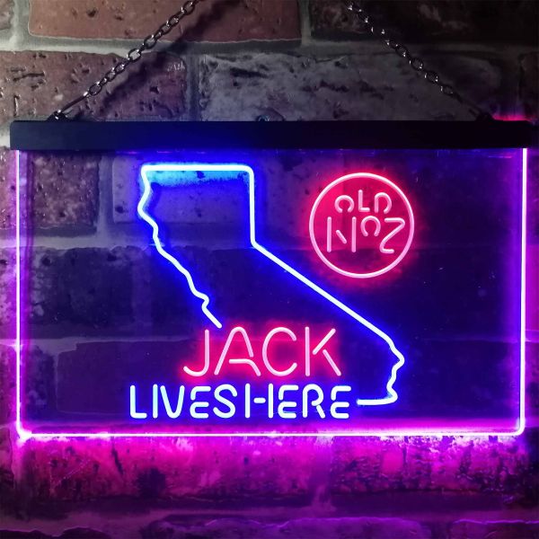 Jack Daniel's - California Dual LED Neon Light Sign